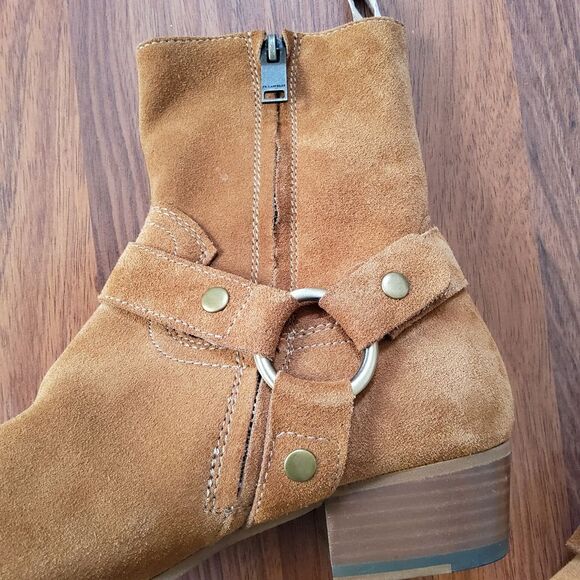 Civil Regime Men’s Tan Leather Suede Chelsea Western Ankle Boots Size 7 Tan New - Picture 6 of 15